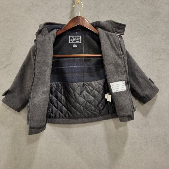 Rothchild Hooded Toggle‎ & Zip Wool Blend Coat Jacket Size 3T - Picture 2 of 7